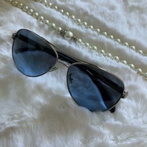 COACH AVIATOR Silver & Blue frame. Model:L1015 Aviator 58mmSize 58mm-14mm-135mm